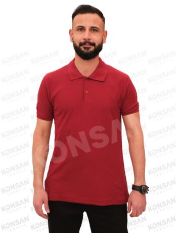 Polo Yaka Tişört Bordo