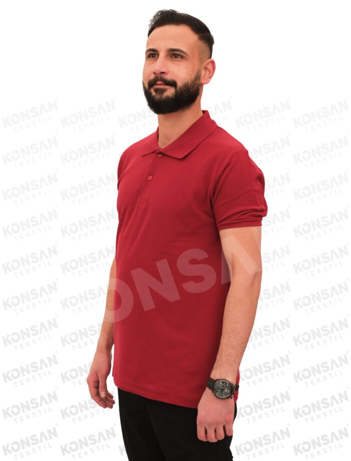 Polo Yaka Tişört Bordo