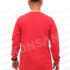 Sıfır Yaka Sweatshirt Kırmızı