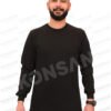 Sıfır Yaka Sweatshirt Siyah