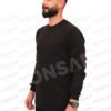 Sıfır Yaka Sweatshirt Siyah